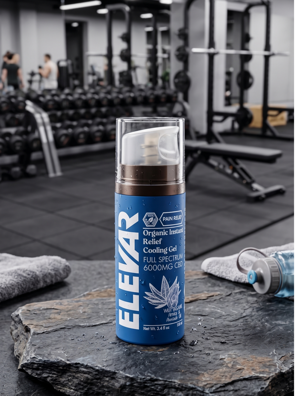 ELEVAR 6000mg CBD Instant Relief Cooling Gel