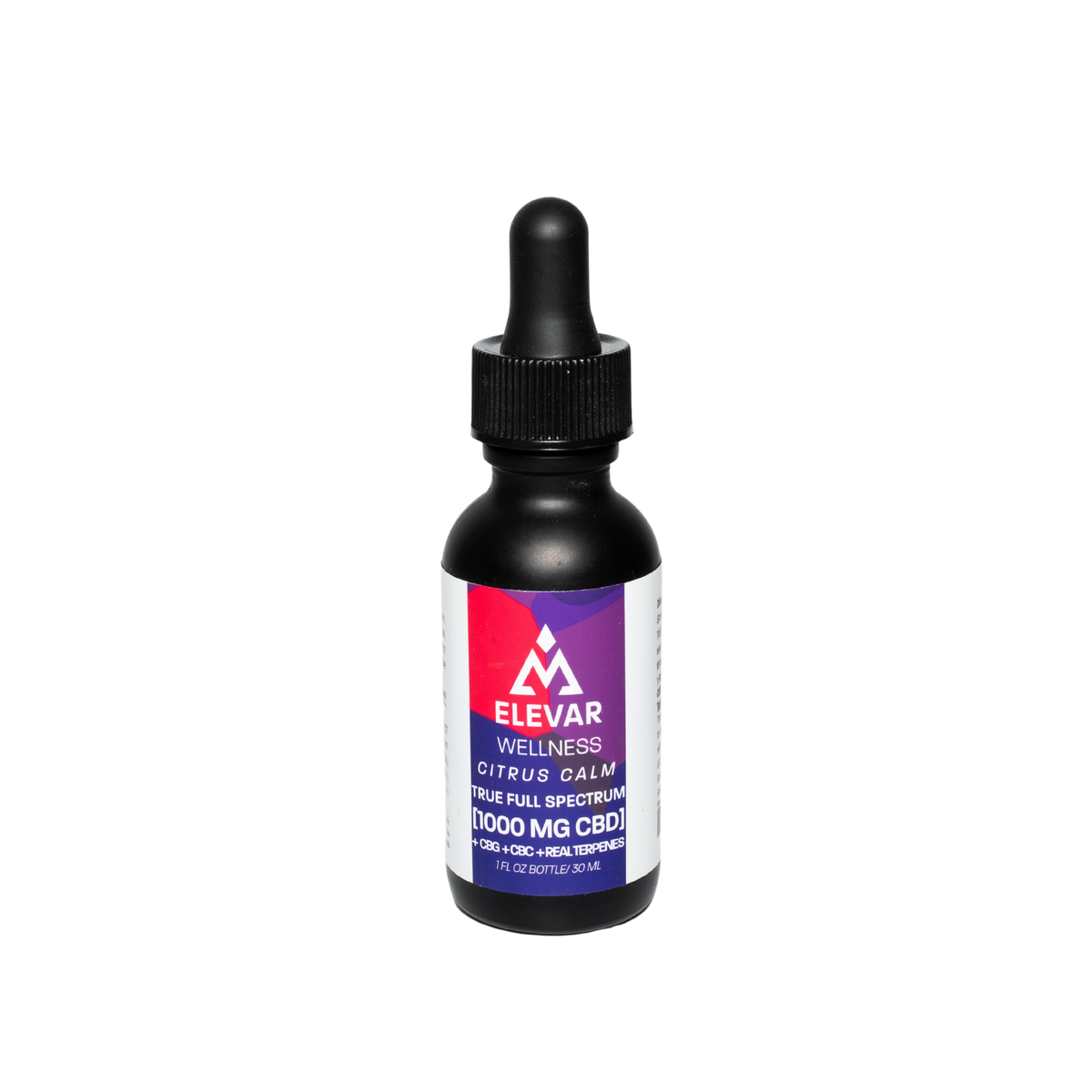 ELEVAR WELLNESS - 1000mg Citrus Calm True Full Spectrum (CBD) (CBG) (CBC) Tincture