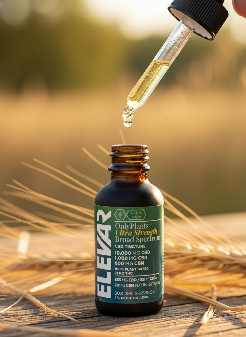 ELEVAR WELLNESS - 10000mg Ultra Strength Broad Spectrum CBD Tincture